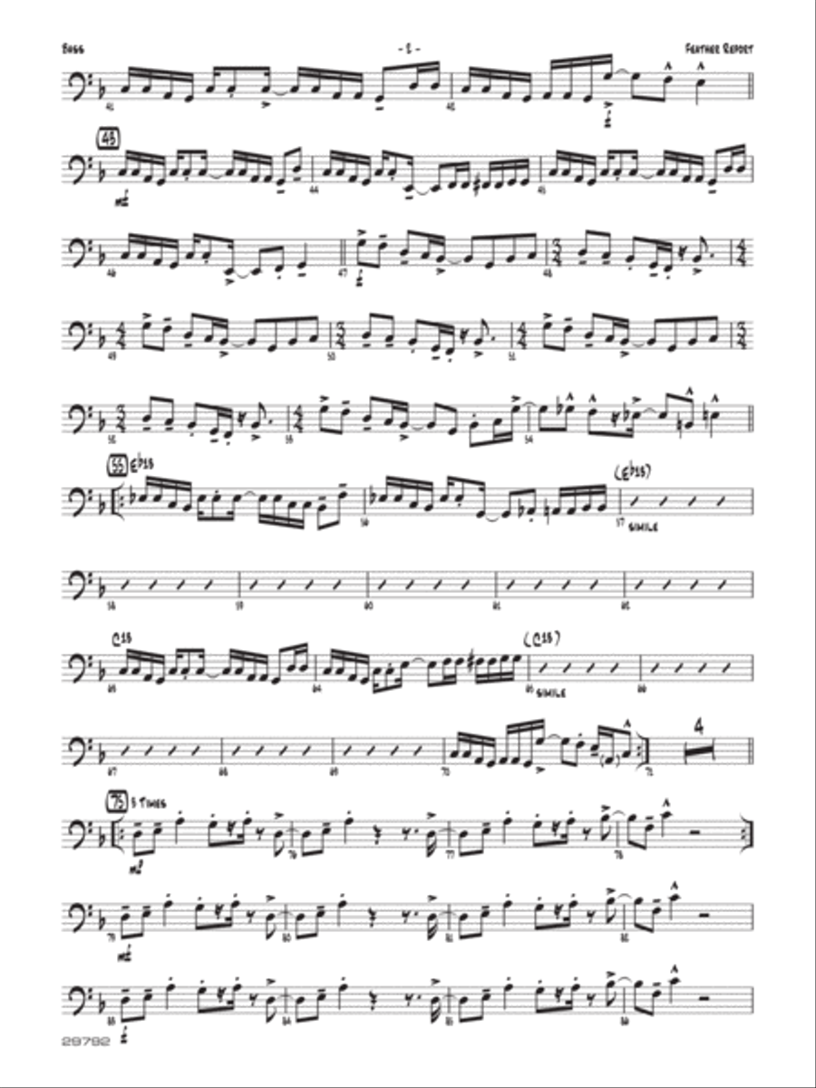 Feather Report: String Bass Jazz Ensemble scores gallery preview page 2