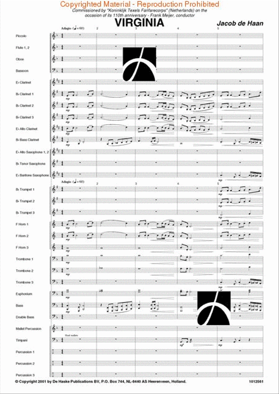 Virginia Concert Band scores gallery preview page 2