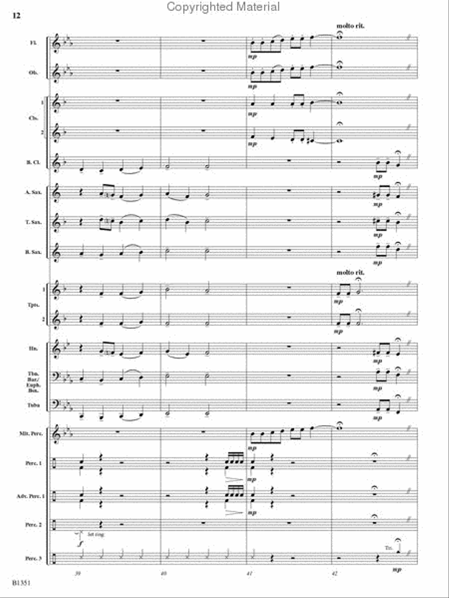 A Canterbury Christmas Concert Band scores gallery preview page 11