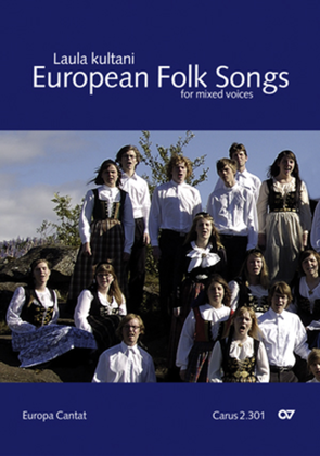 Book cover for European Folksongs for mixed voices (European Volksongs fur gemischten Chor)