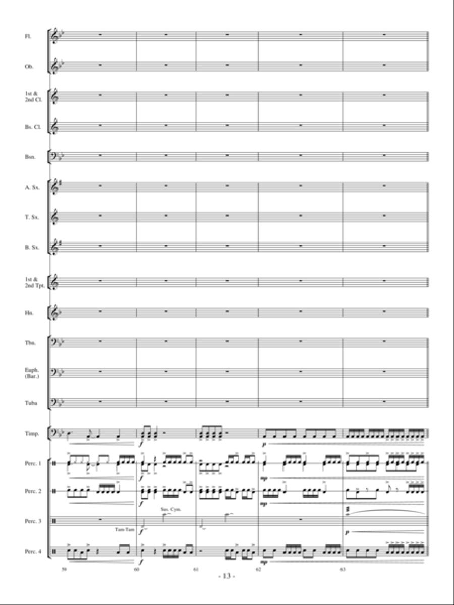 Primeval Stormfront Concert Band scores gallery preview page 12