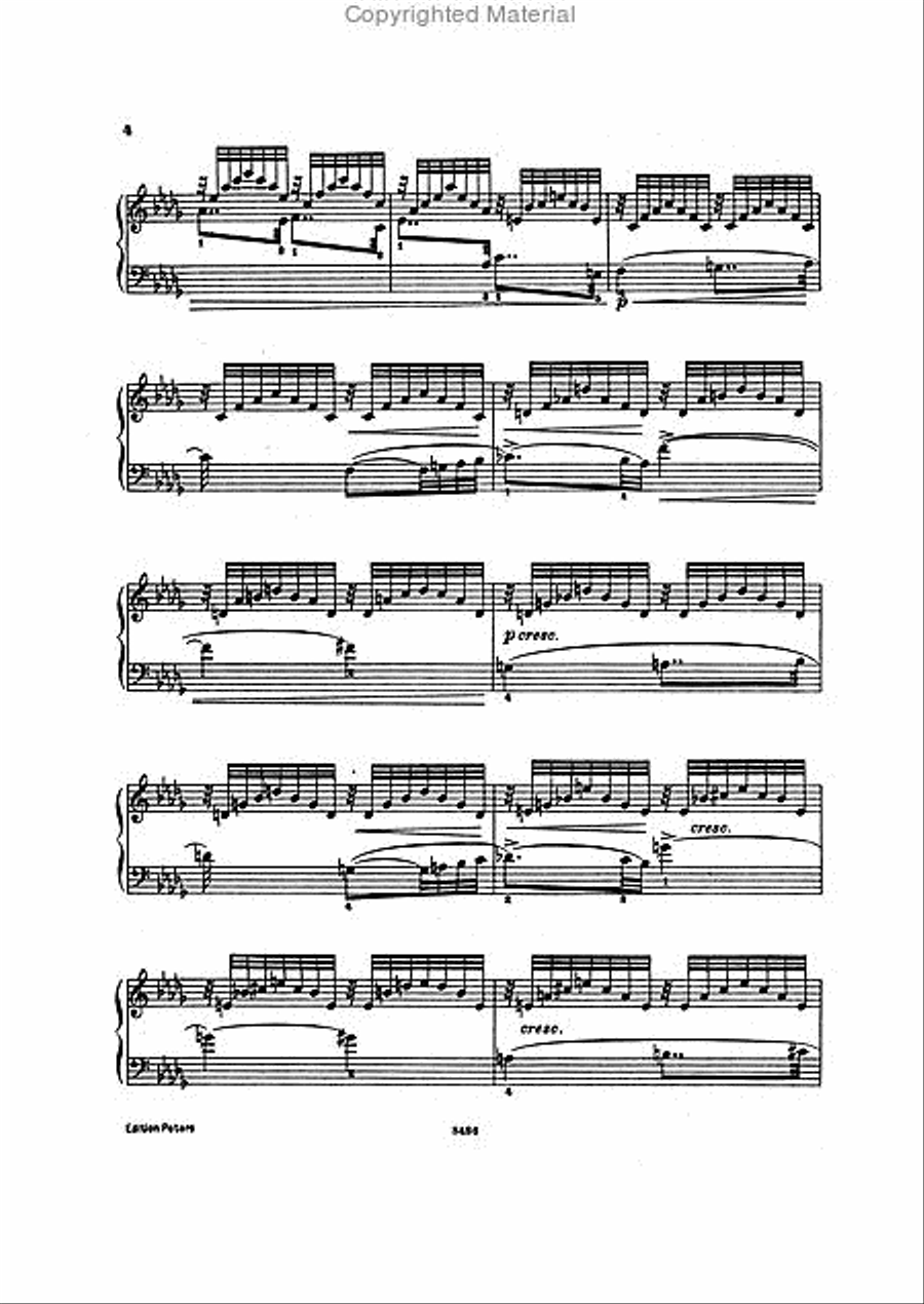 Rustle of Spring Op. 32 No. 3 for Piano Piano scores gallery preview page 3