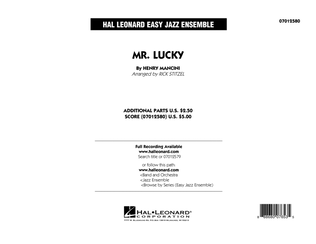Book cover for Mr. Lucky - Conductor Score (Full Score)
