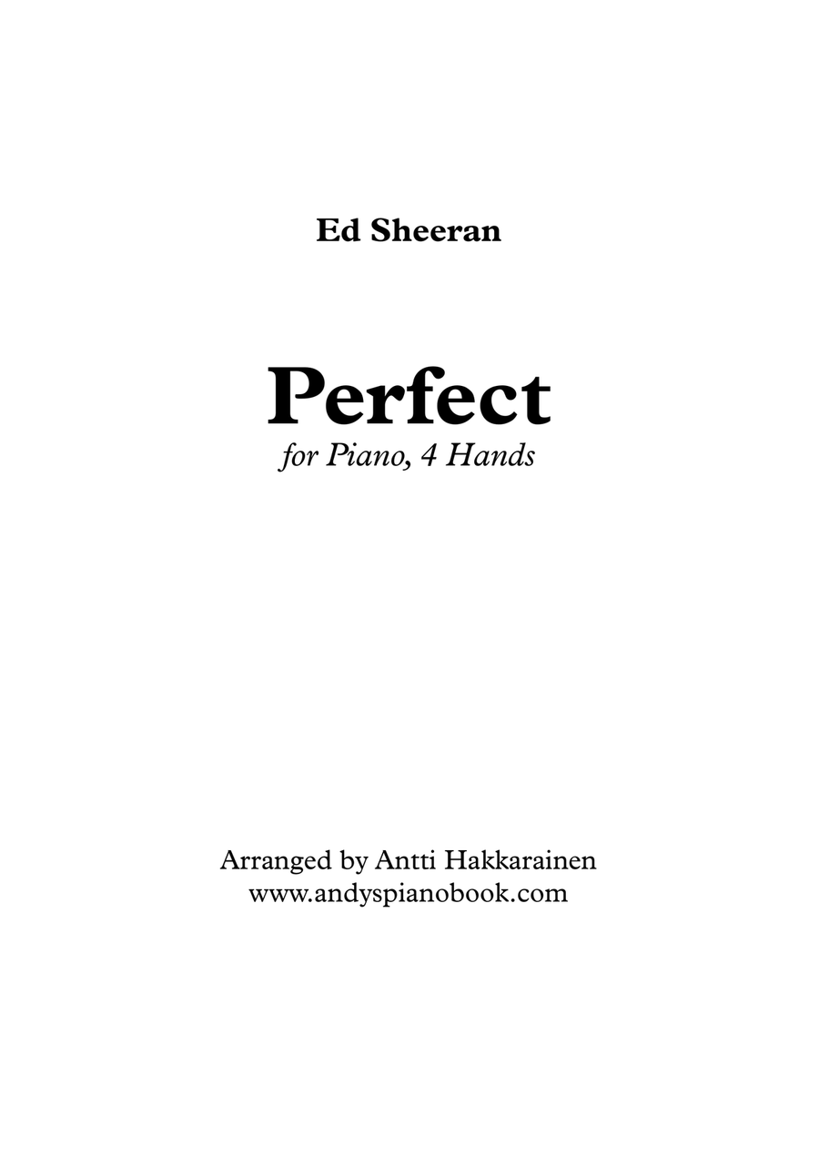 Perfect 1 Piano, 4-Hands scores gallery preview page 1