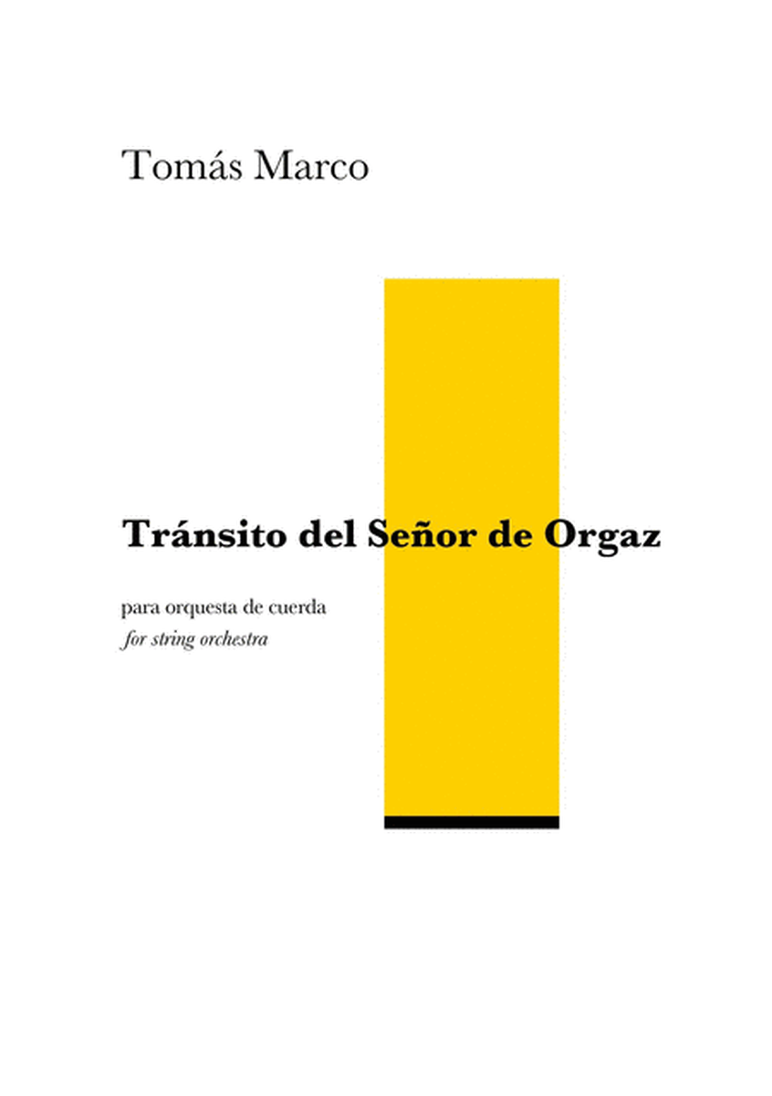 Transito del Señor de Orgaz for String Orchestra image number null