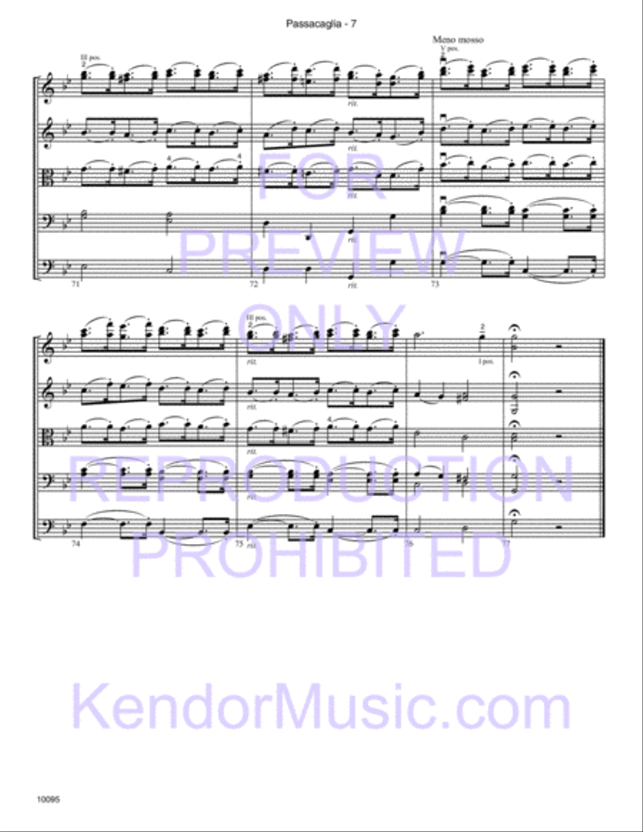 Passacaglia String Orchestra scores gallery preview page 8