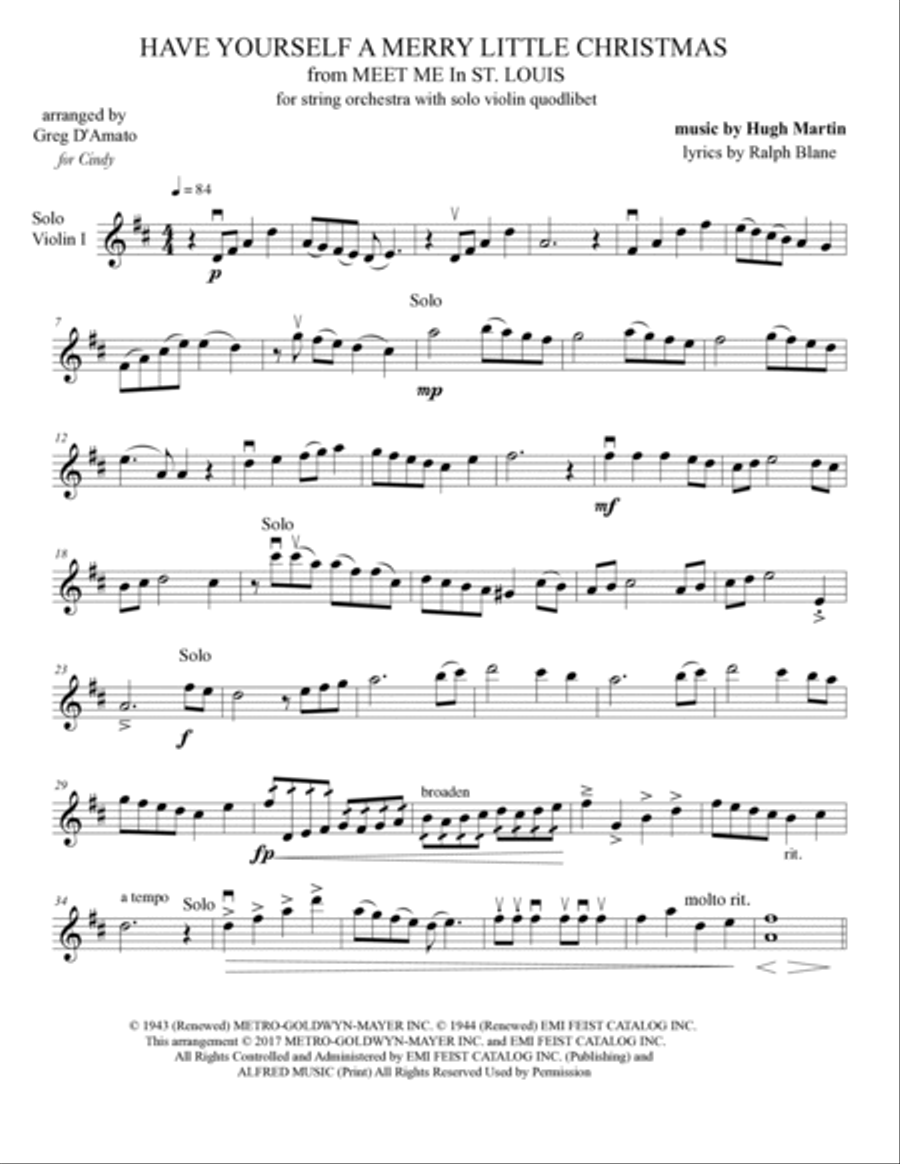 Have Yourself A Merry Little Christmas Chamber Music scores gallery preview page 6