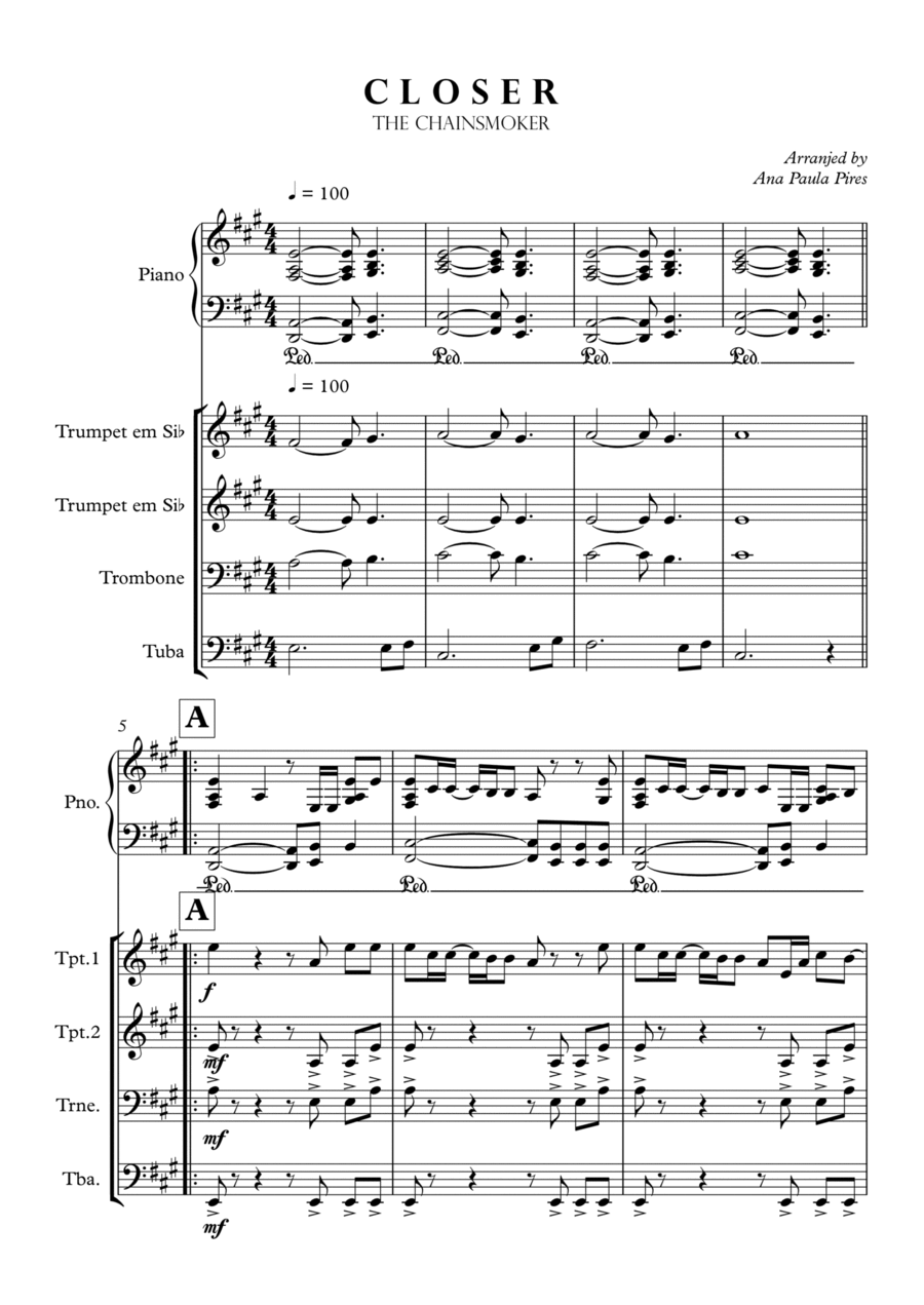 Closer Closer Concert Band scores gallery preview page 1