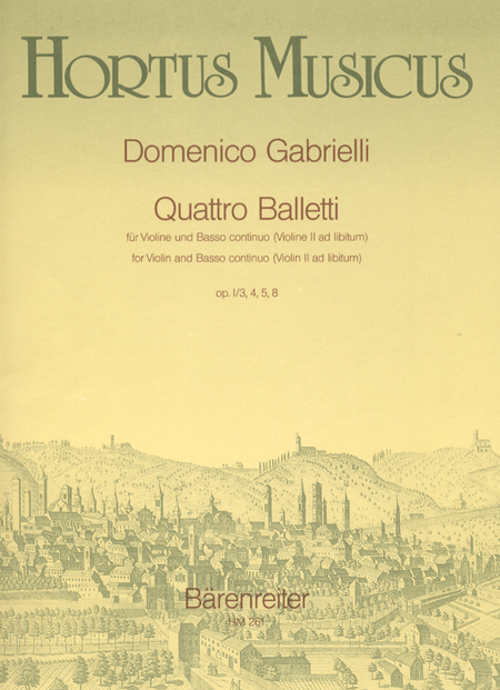 Quattro Balletti for Violin and Basso continuo