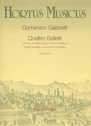 Quattro Balletti für Violine und Basso continuo