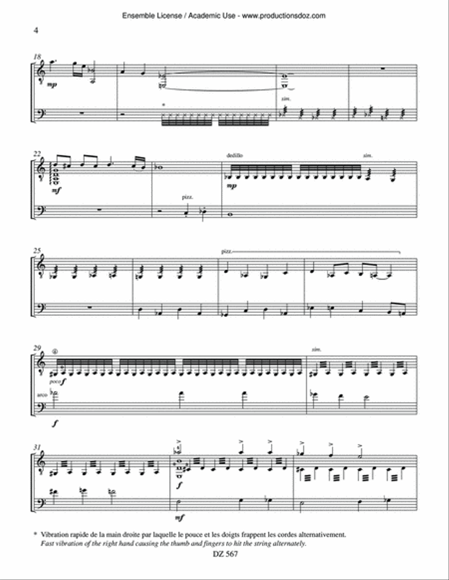 Lamento Double Bass scores gallery preview page 4