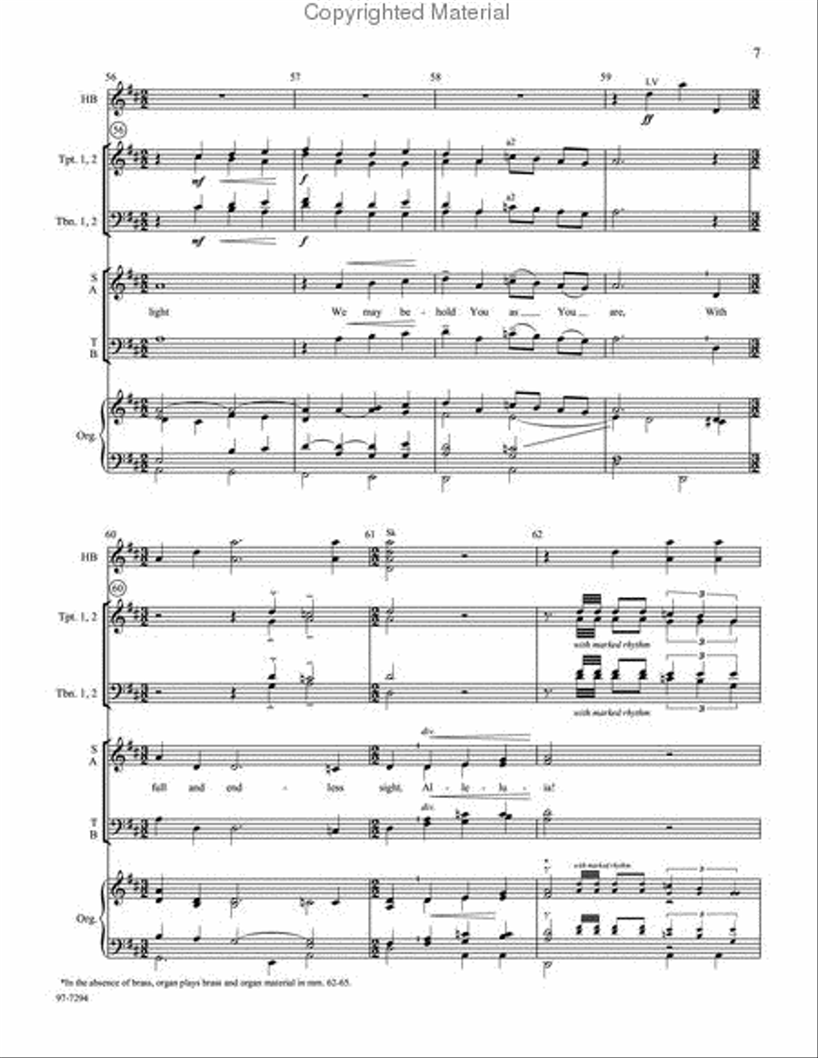We Walk by Faith and Not by Sight (Full Score) 4-Part scores gallery preview page 5