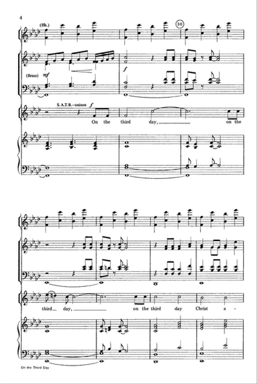 On the Third Day 4-Part scores gallery preview page 5
