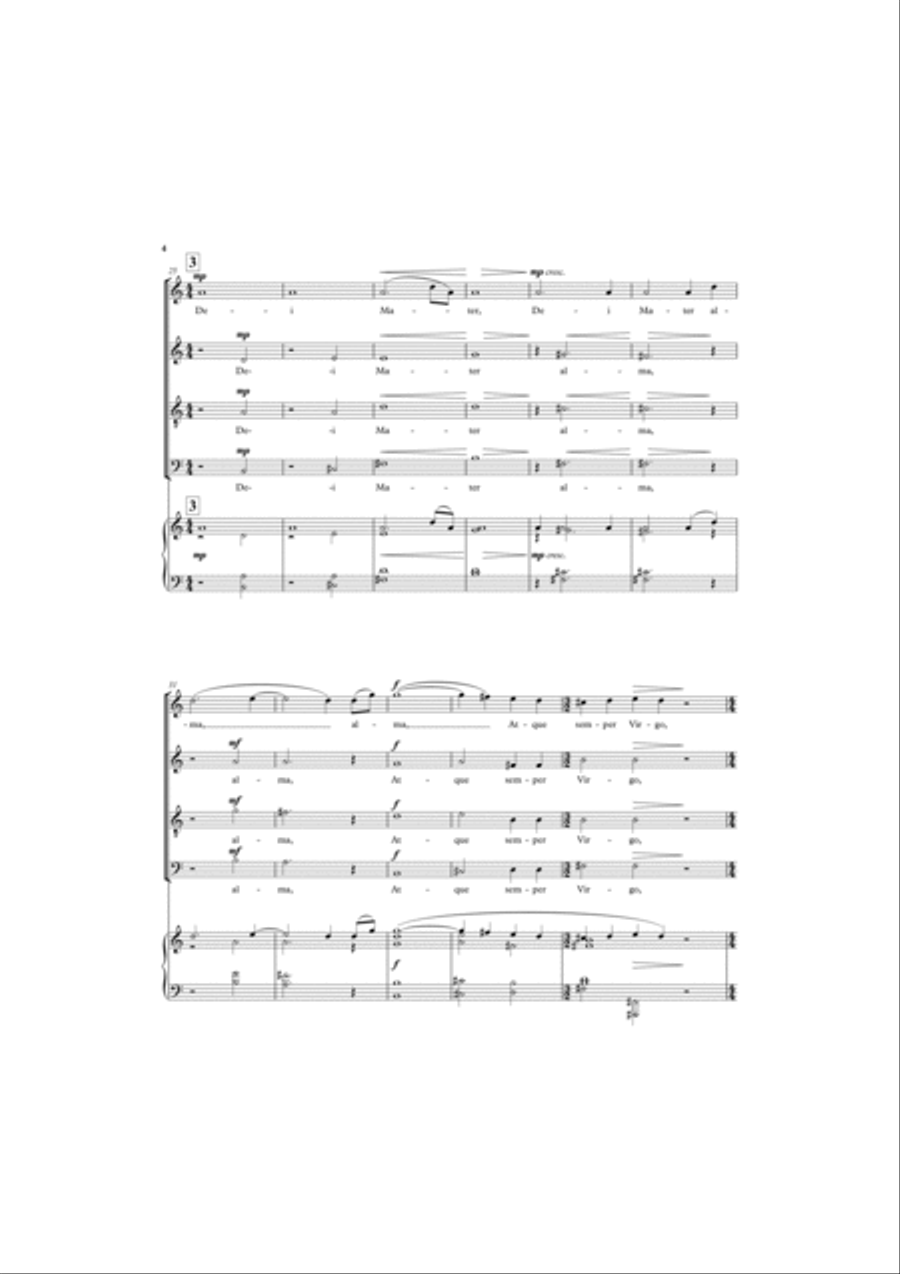 Ave maris stella 4-Part scores gallery preview page 4