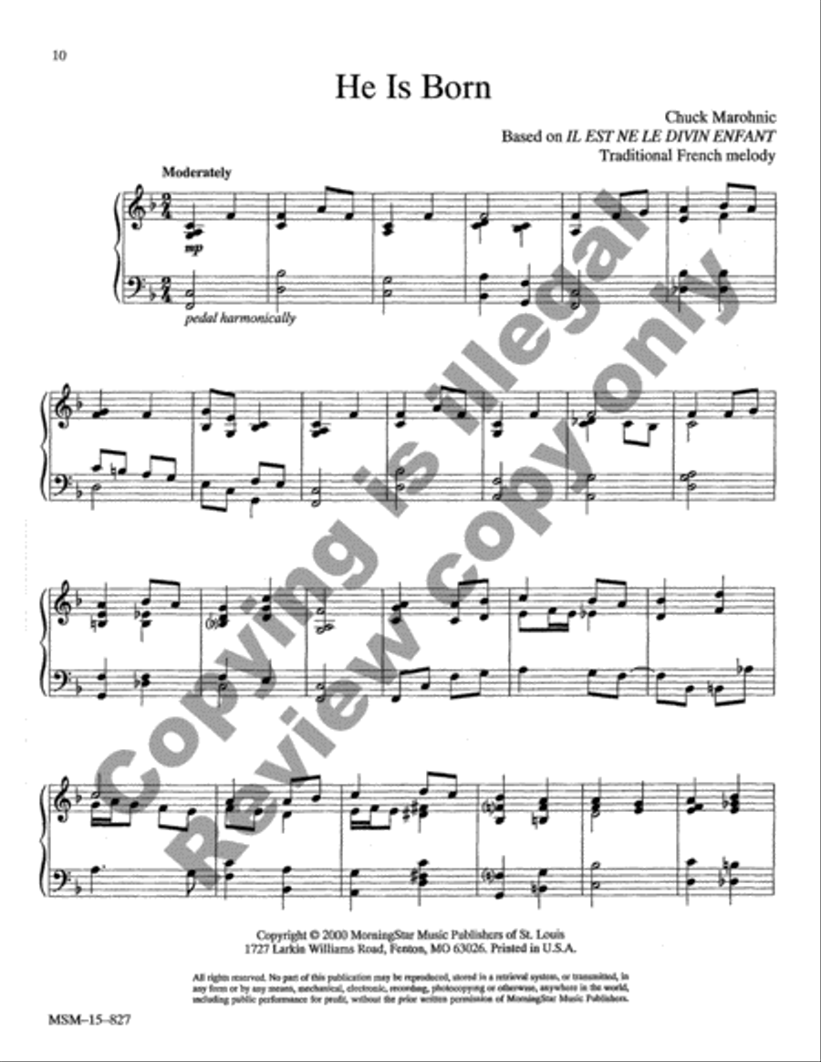 Christmas Jazz: Five Carols for Piano, Set 3 Piano Solo scores gallery preview page 6