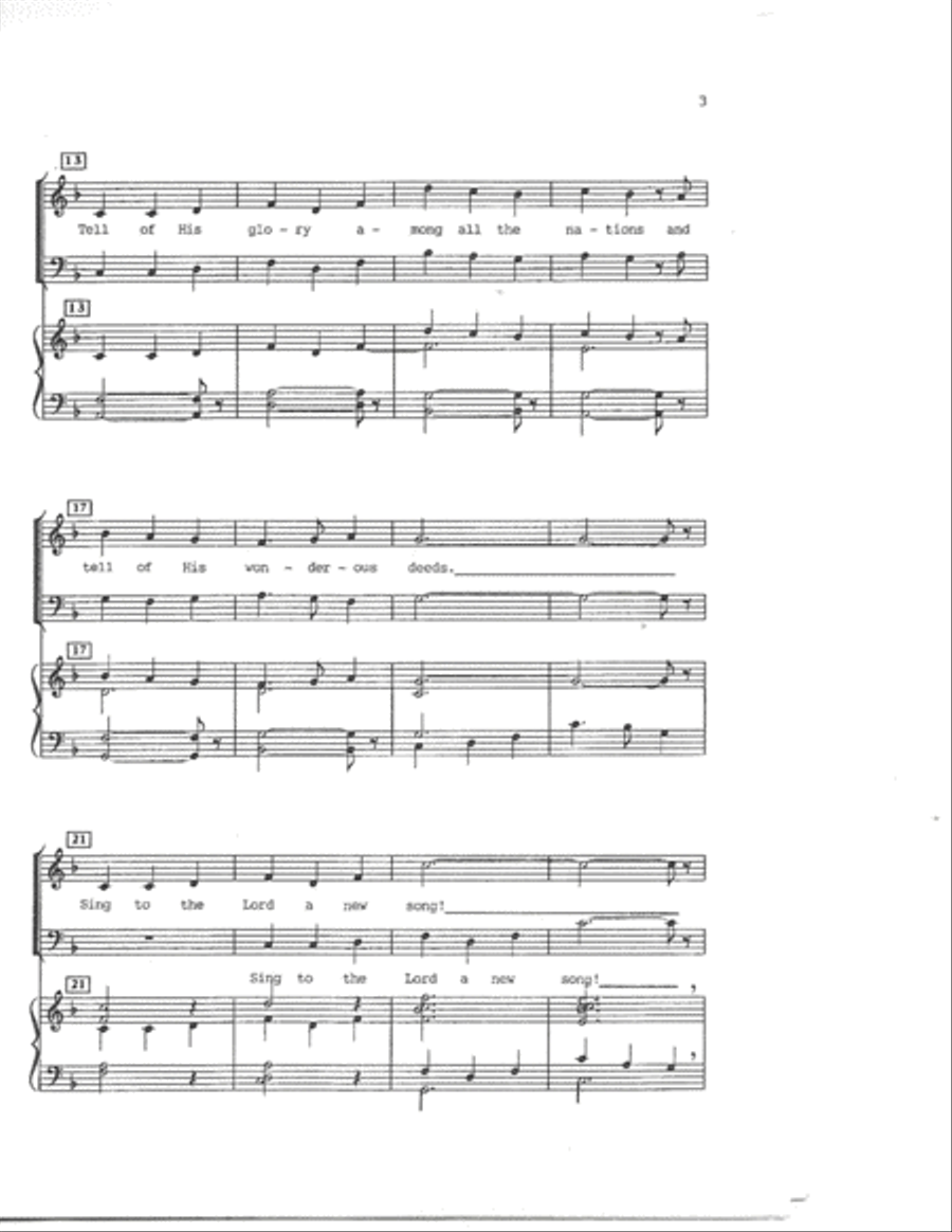 A New Psalm of Praise 4-Part scores gallery preview page 3