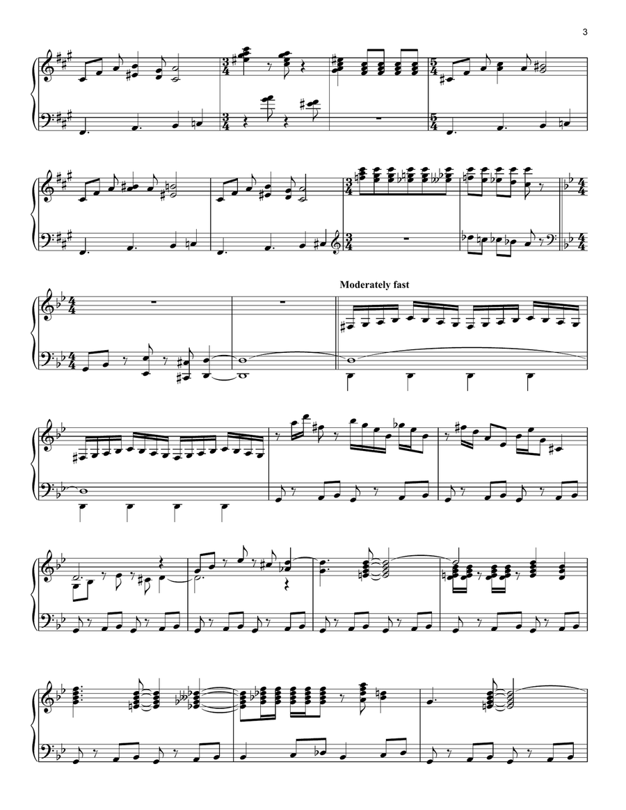 Incredits 2 (from Incredibles 2) Piano Solo scores gallery preview page 3