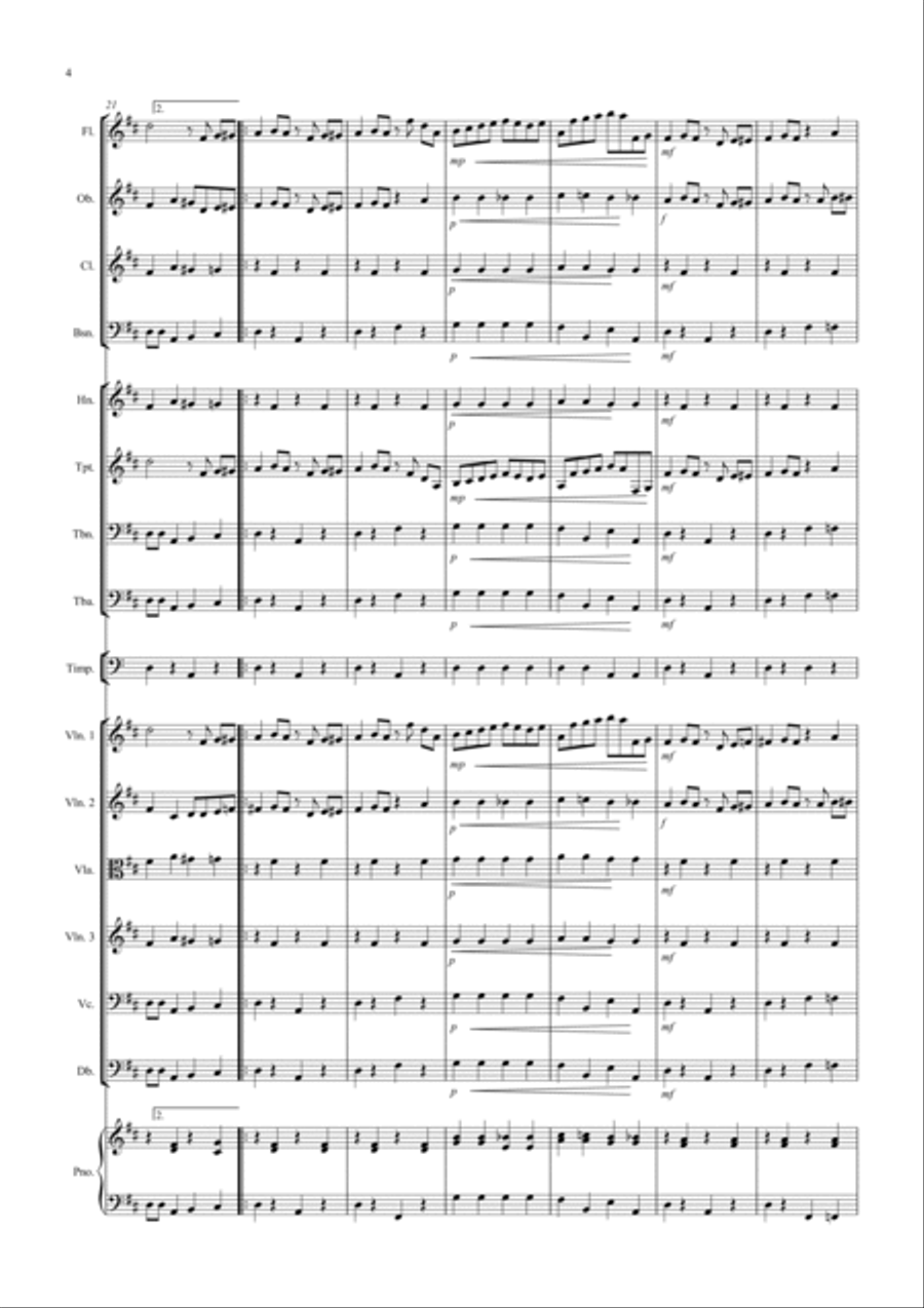 The Entertainer for School Orchestra Full Orchestra scores gallery preview page 4