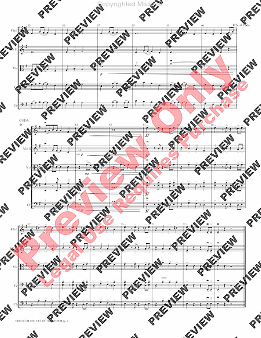 Through the Eye of the Storm String Orchestra scores gallery preview page 7