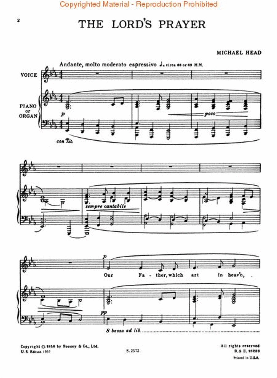 The Lord's Prayer Medium Voice scores gallery preview page 2