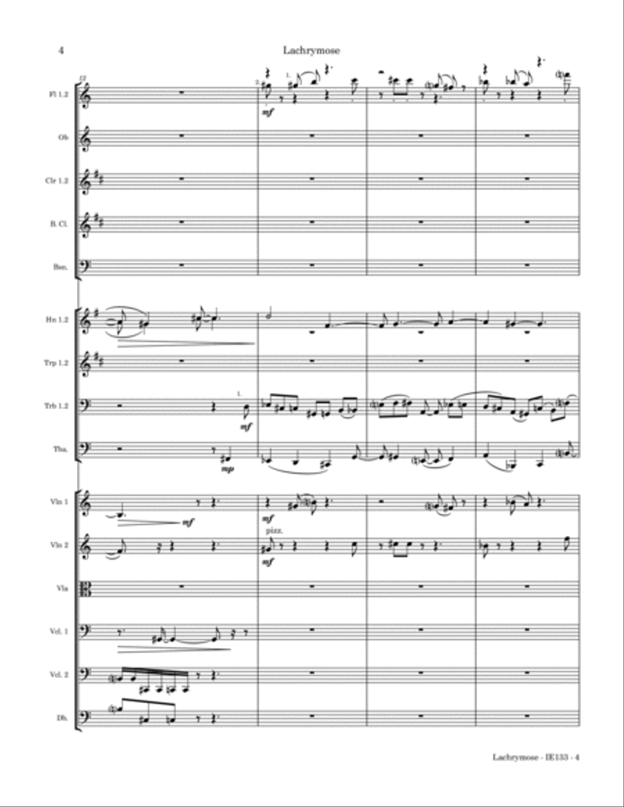 Lachrymose Full Orchestra scores gallery preview page 5