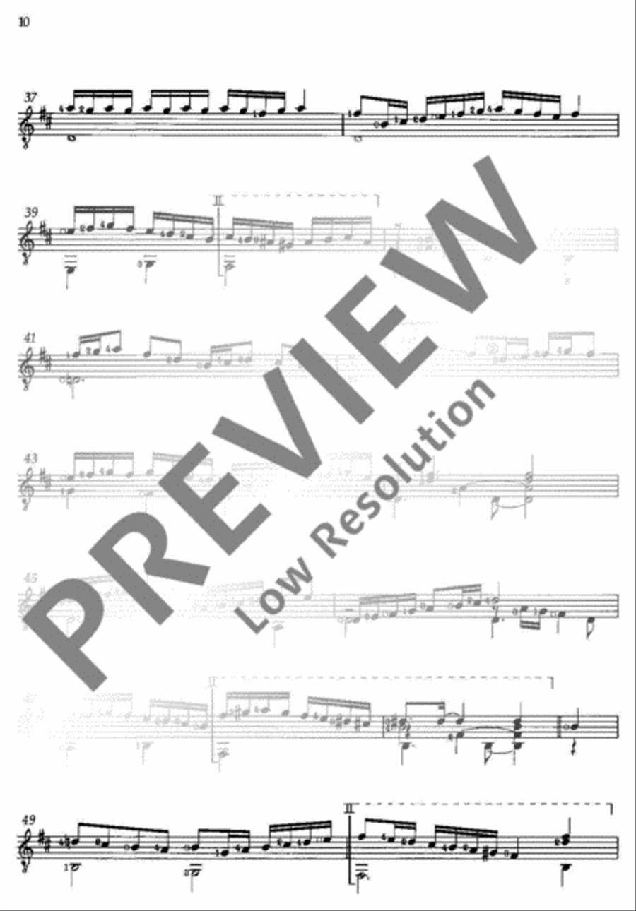 Anthology of Selected Pieces Classical Guitar scores gallery preview page 15