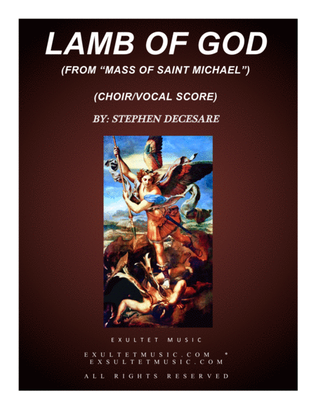 Lamb Of God (from "Mass of Saint Michael" - Choir/Vocal Score)