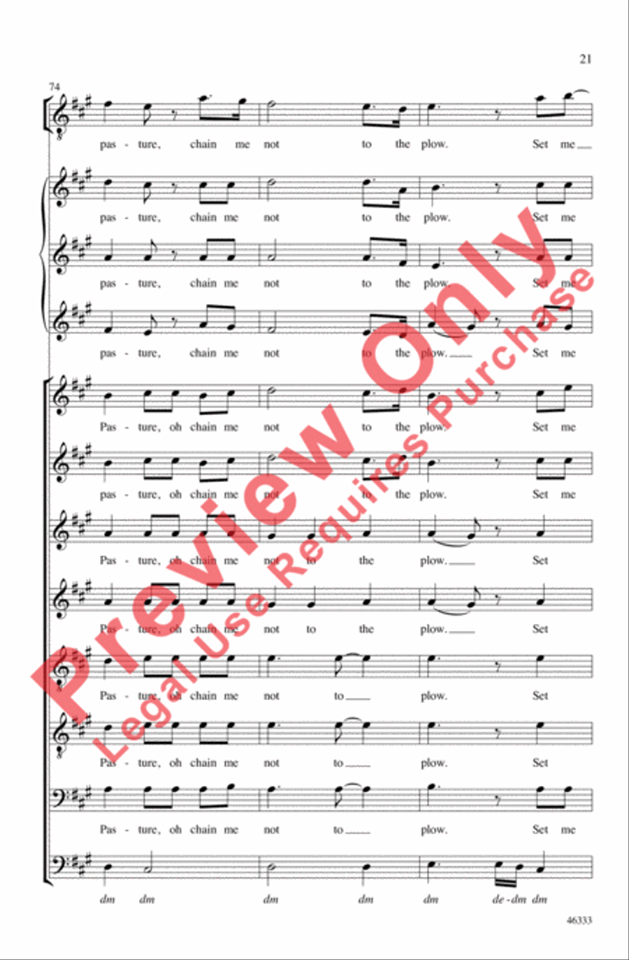 Homeward Bound 4-Part scores gallery preview page 21