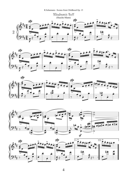 Scenes from Childhood (Kinderszenen) Op.15 by Robert Schumann for piano solo