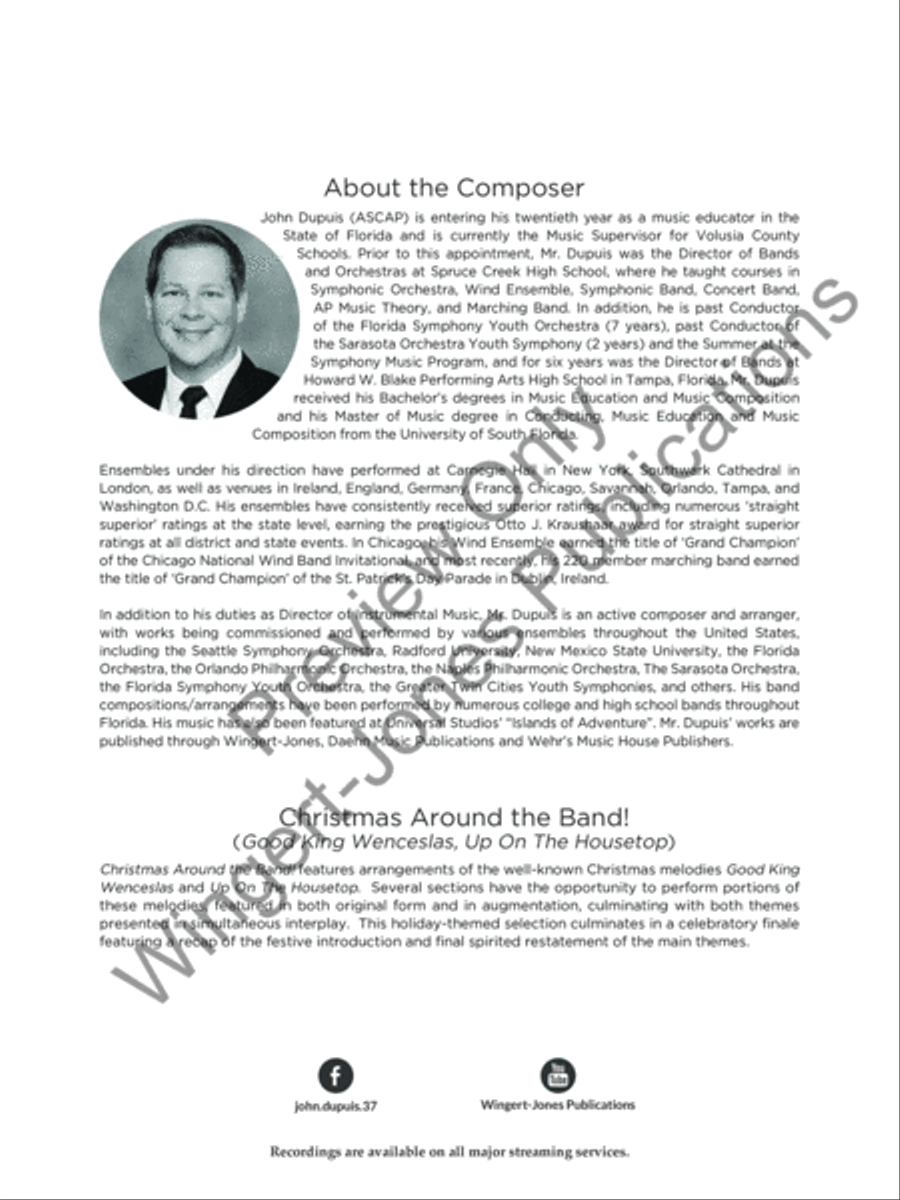 Christmas Around the Band! Concert Band scores gallery preview page 3