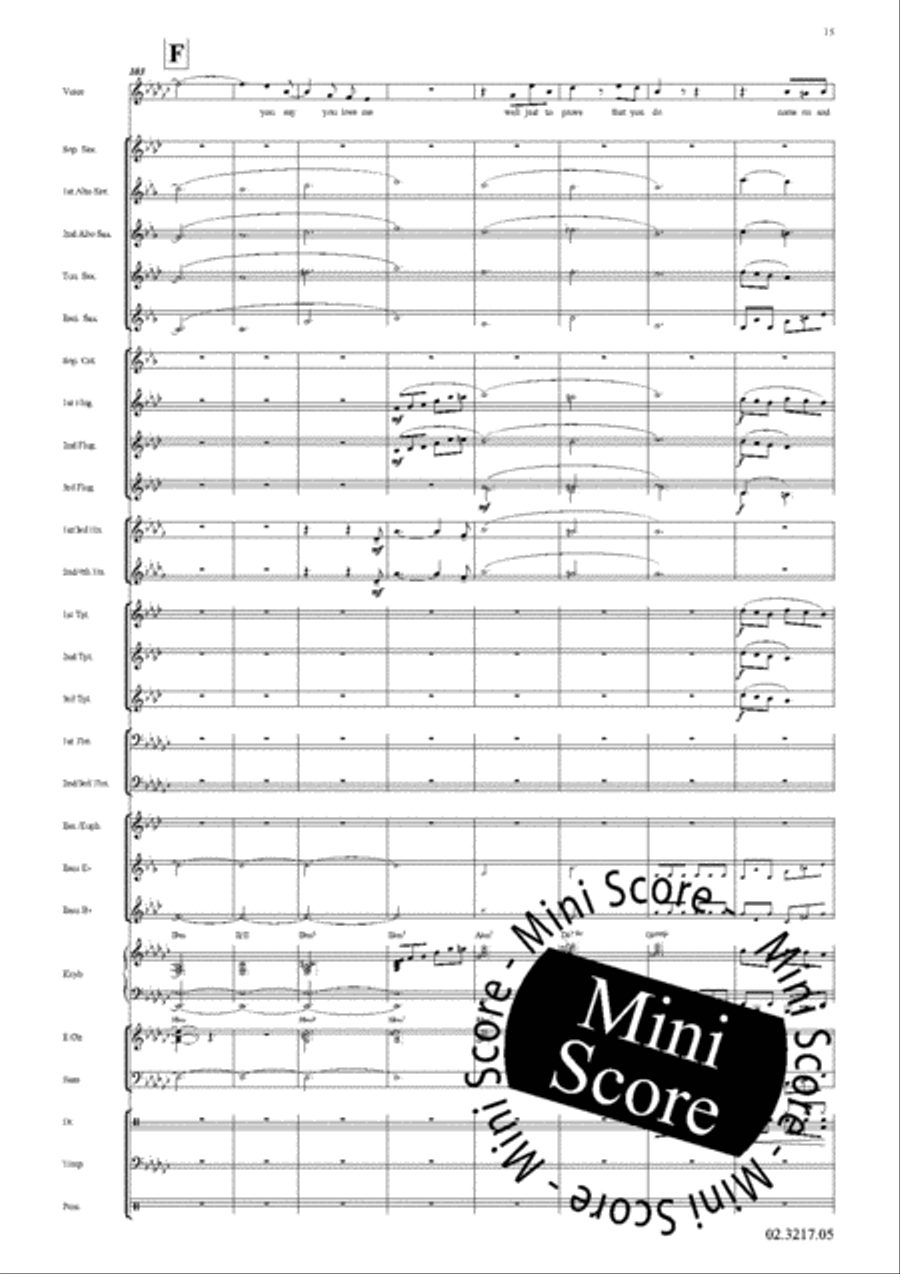 Cry me a River Fanfare Band scores gallery preview page 19