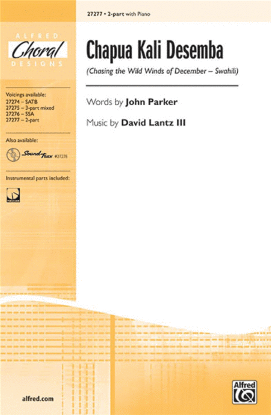 Chapua Kali Desemba (Chasing the Wild Winds of December - Swahili) 2-Part scores gallery preview page 1