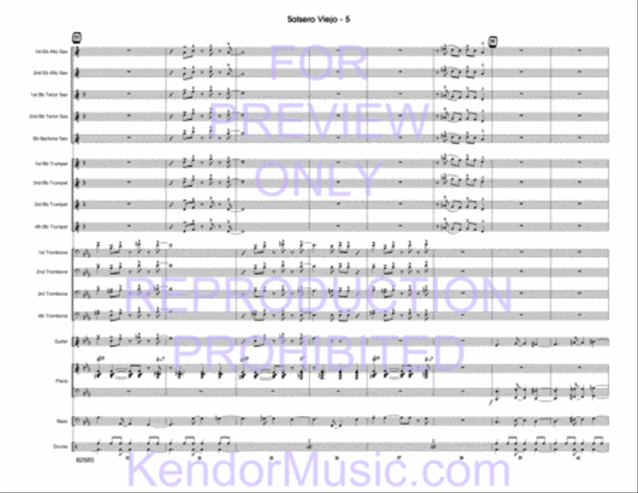 Salsero Viejo Jazz Ensemble scores gallery preview page 6