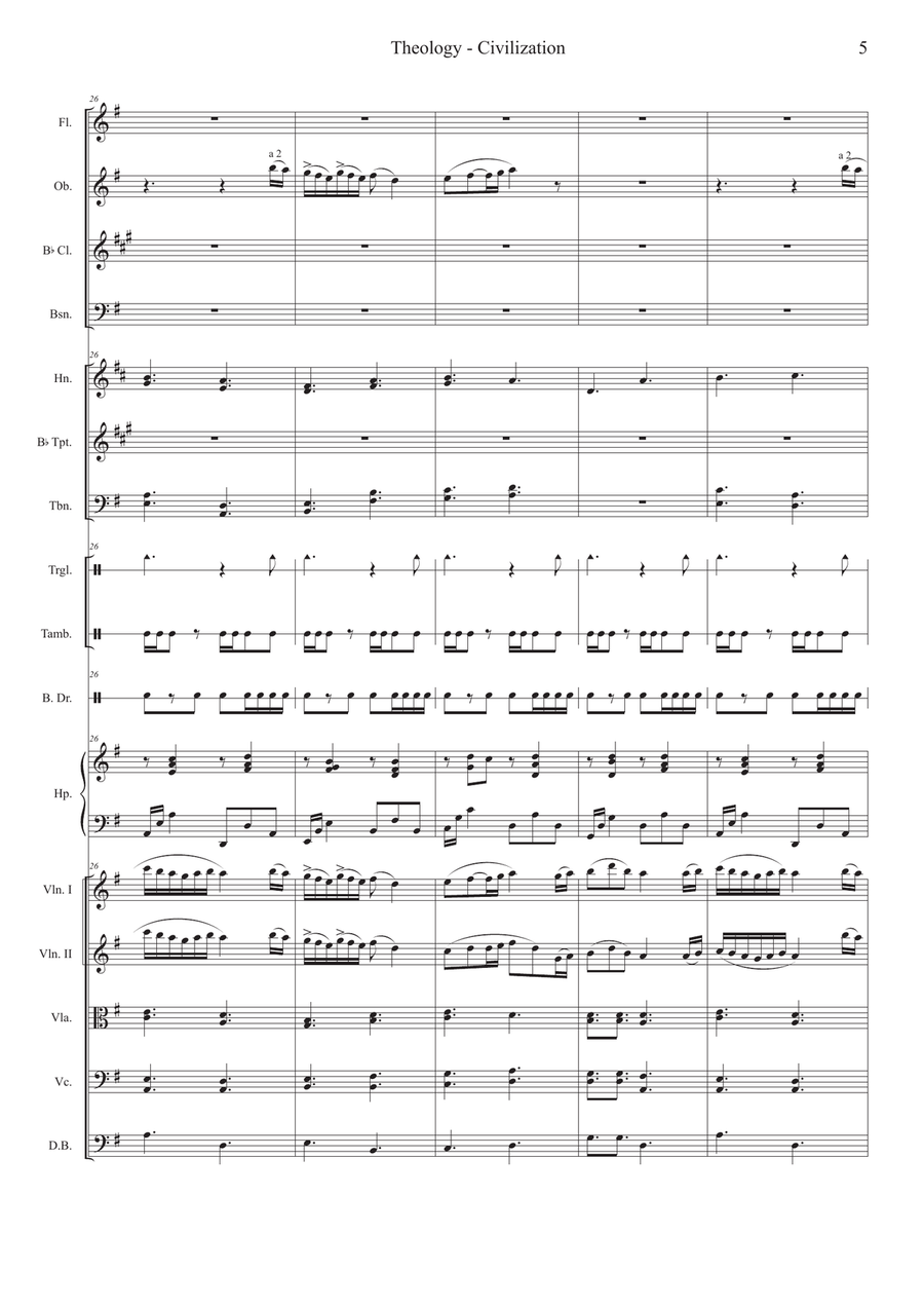 Theology / Civilization Full Orchestra scores gallery preview page 5