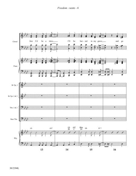 Freedom - Brass and Rhythm Score and Parts