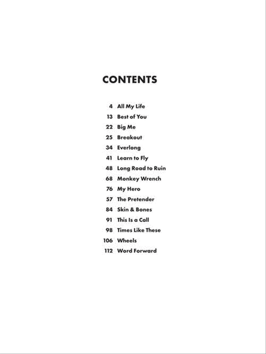 Foo Fighters – Greatest Hits Piano, Vocal, Guitar scores gallery preview page 3