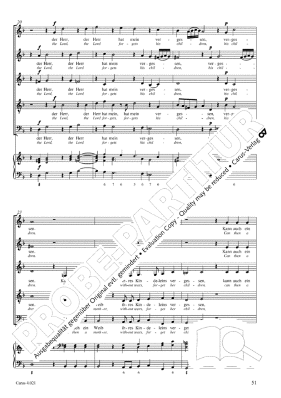 Schein: Israelsbrunnlein. Fontana d'Israel. Complete edition Choir scores gallery preview page 58