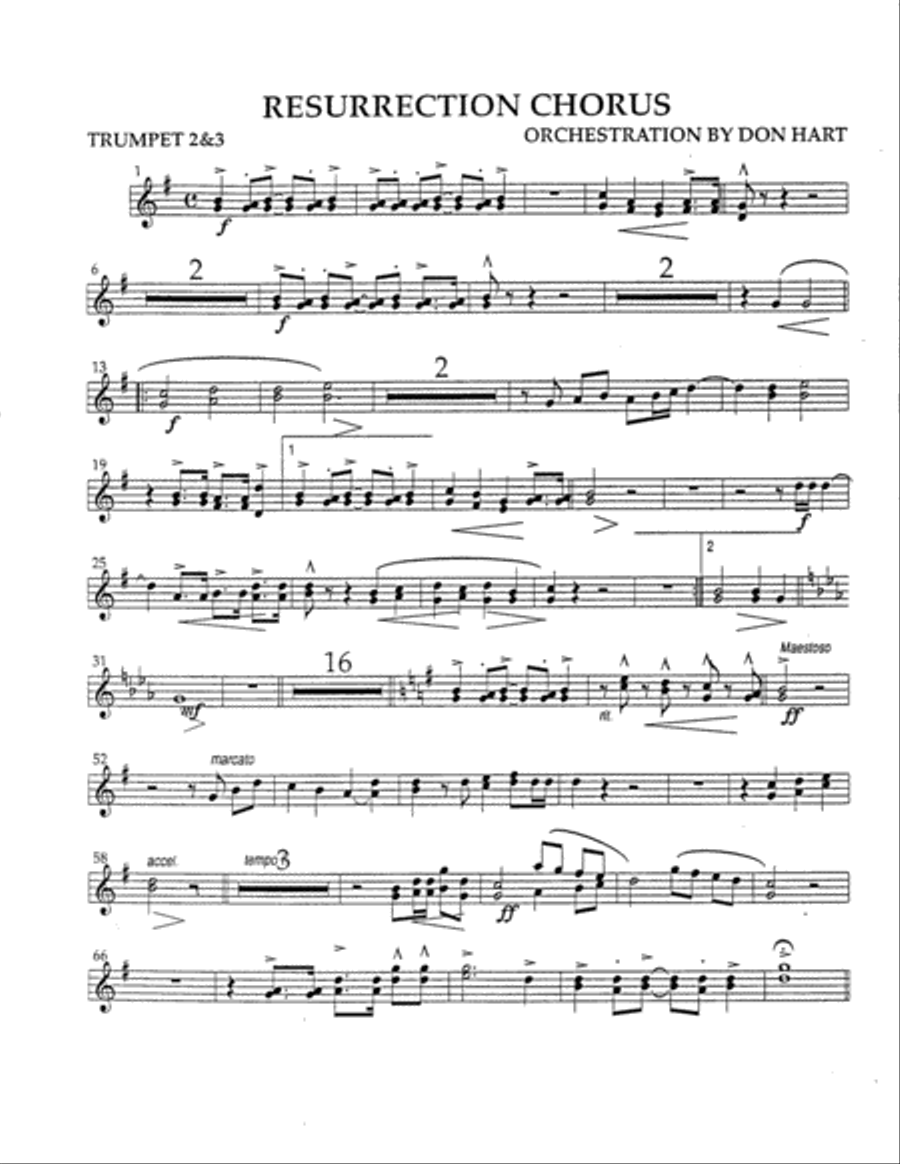 Resurrection Chorus Choir scores gallery preview page 4