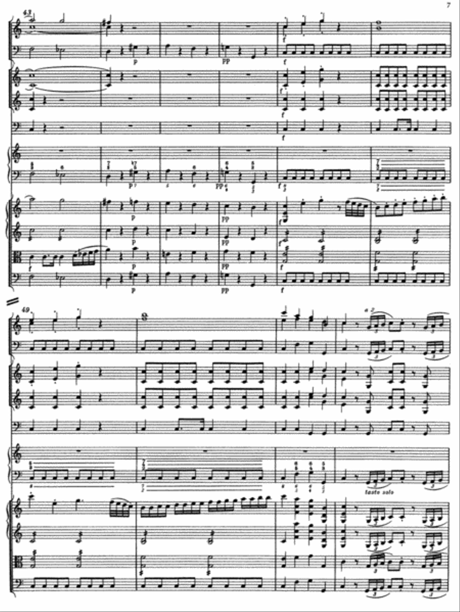 Concerto for Piano and Orchestra, No. 13 C major, KV 415 (387b) Orchestra scores gallery preview page 2