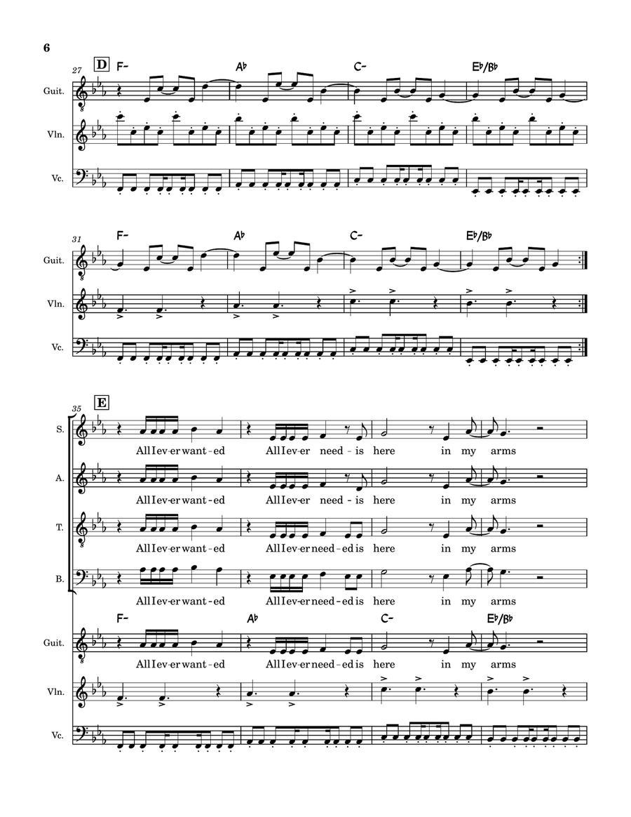 Enjoy The Silence Choir scores gallery preview page 6