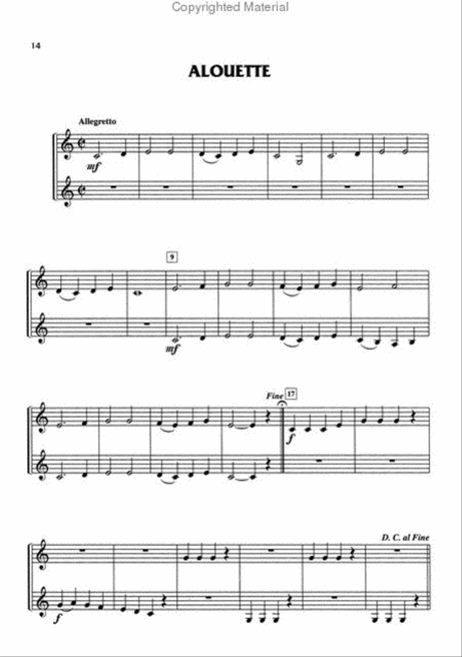 Yamaha Clarinet Duets Yamaha Clarinet Duets Clarinet Duet scores gallery preview page 4