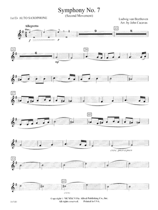 Symphony No. 7 (Second Movement): E-flat Alto Saxophone