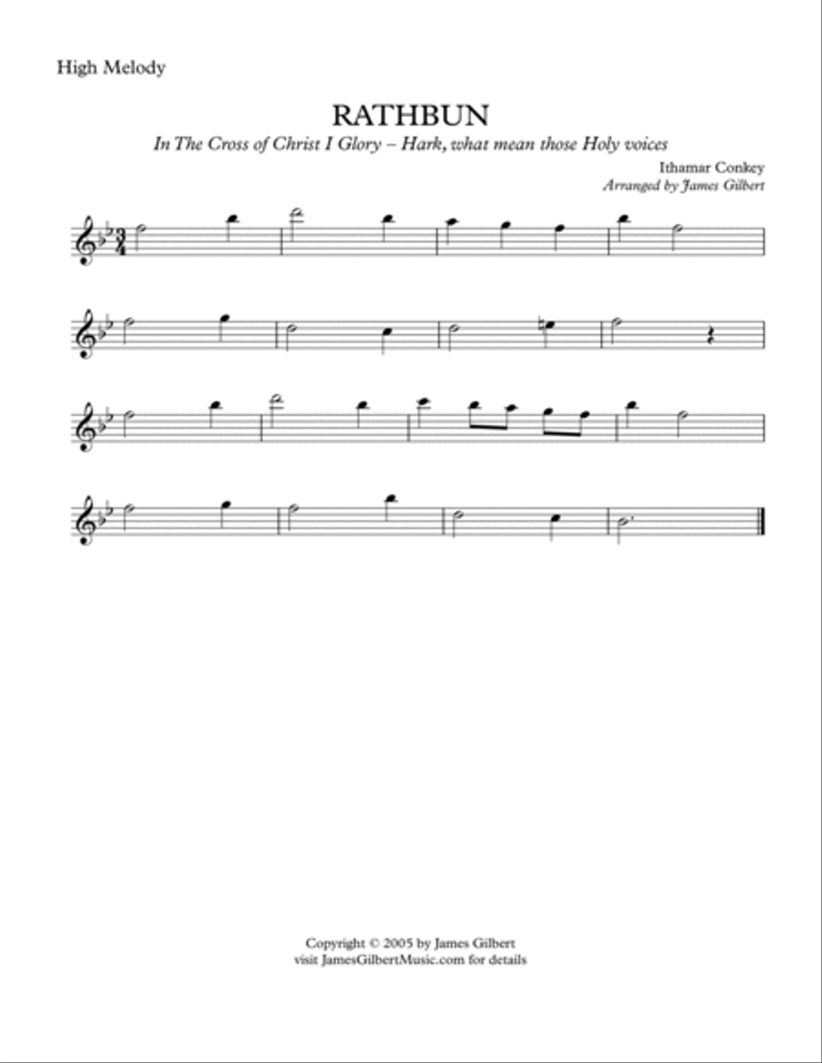 RATHBUN (In The Cross Of Christ I Glory) Small Ensemble scores gallery preview page 4
