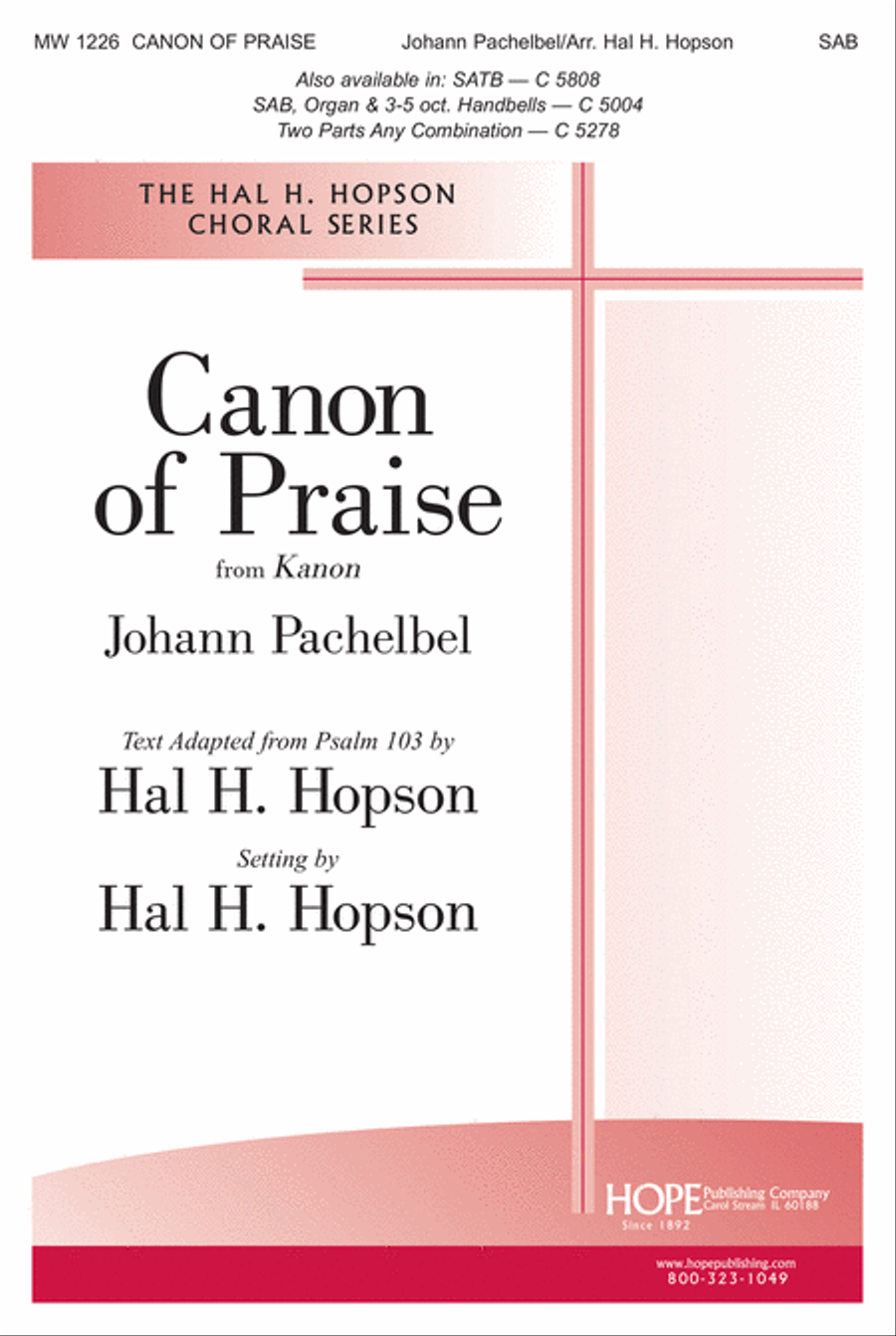 Canon of Praise Canon of Praise 3-Part scores gallery preview page 1