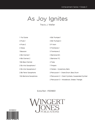 As Joy Ignites - Full Score