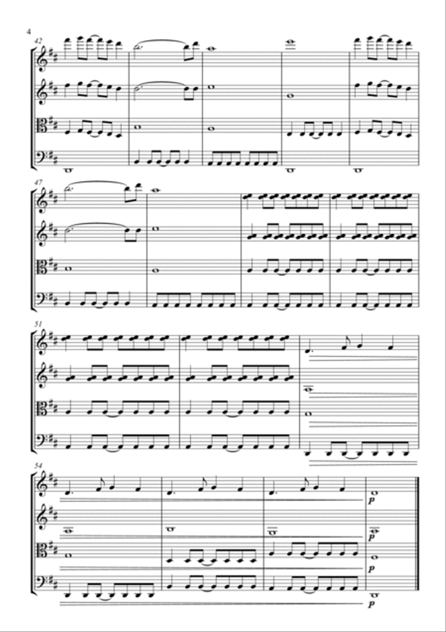 Love Will Tear Us Apart Love Will Tear Us Apart String Quartet scores gallery preview page 4