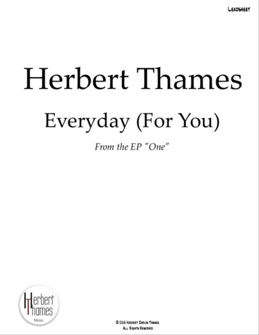 Everyday (For You) Voice Solo scores gallery preview page 1