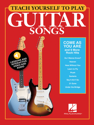 Book cover for Teach Yourself to Play Guitar Songs: "Come As You Are" & 9 More Rock Hits