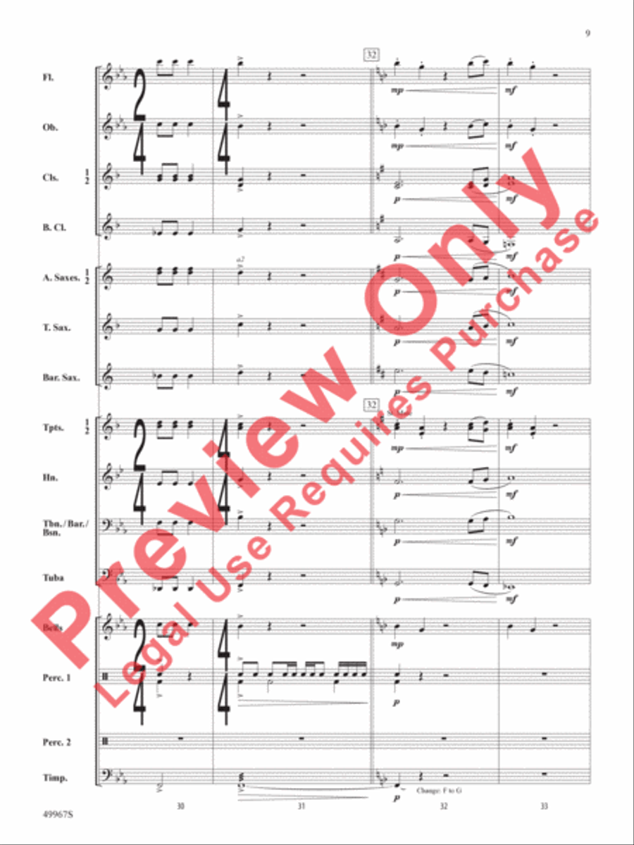 Once Upon a Time Signature Concert Band scores gallery preview page 10