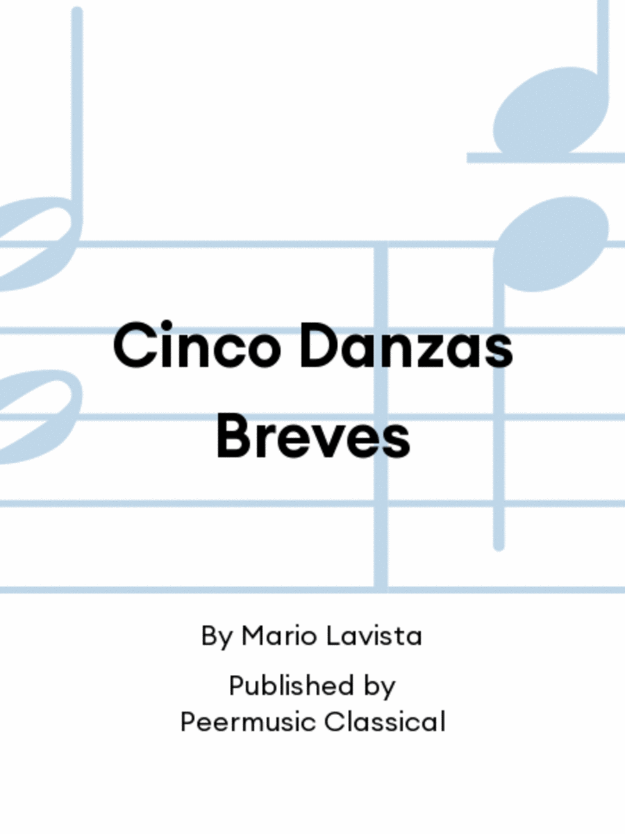 Cinco Danzas Breves Cinco Danzas Breves Woodwind Quintet scores gallery preview page 1